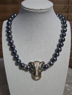 Kenneth Jay Lane KJL for Avon Panther Duchess of Windsor Necklace